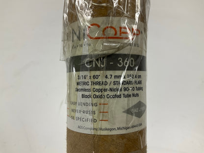 (5) AGS CNJ-360 Copper Nickel Alloy Brake Line: 60'' Long, 3/16'' Diameter