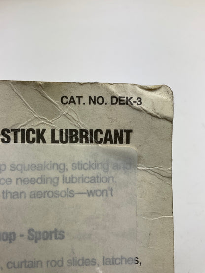 AGS DEK-3H Door-Ease Stick Lubricant, 1.6 Oz, Stops Squeaks & Sticking Doors