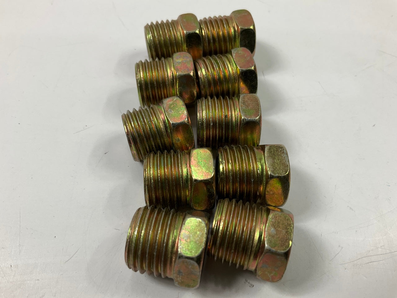 (10) AGS FLR-009 Steel Tube Fitting Union 5/16'' Union, M14-1.5MM Thread Size