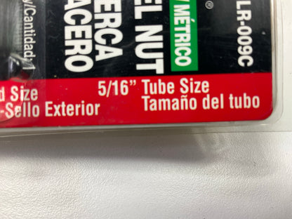 (10) AGS FLR-009C Brake Line Steel Tube Nuts, 5/16'' (M14x1.5 Surface Seal)