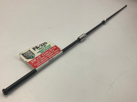 AGS PA-320 Domestic Poly-Armour PVF Steel Brake Line 3/16'' X 20''