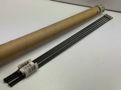 (5) AGS PA330 PVF Coated Steel Brake Line: 30'' Long, 3/16'' Diameter, Universal