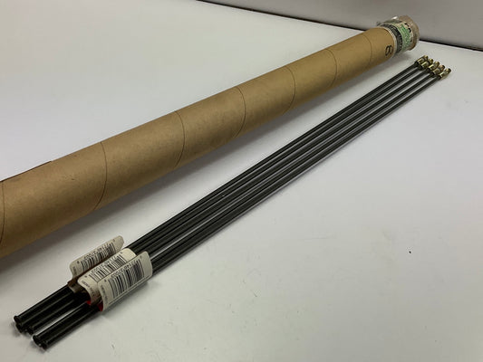 (5) AGS PA330 PVF Coated Steel Brake Line: 30'' Long, 3/16'' Diameter, Universal