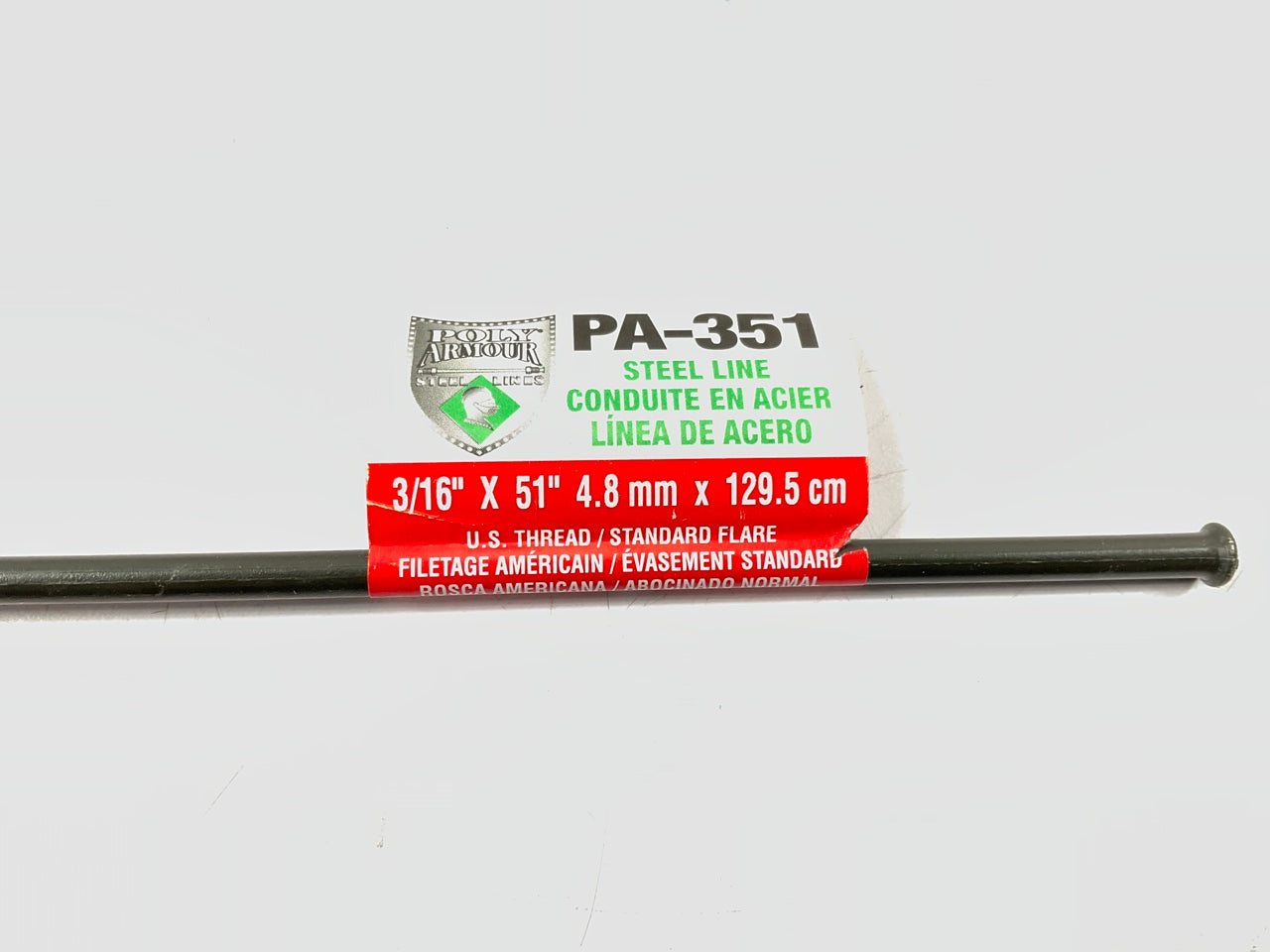 (10) AGS PA-351 Brake Lines - 3/16'' X 51'', US Thread, Standard Flare