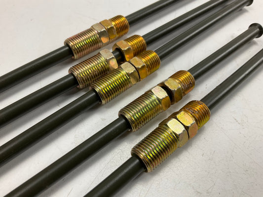(5) AGS PA-412 PVF Coated Steel Brake Line: 12'' Long, 1/4'' Diameter, Universal