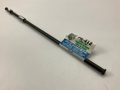 AGS PA-412 PVF Coated Steel Brake Line: 12'' Long, 1/4'' Diameter, Universal