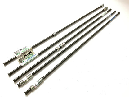 (5) AGS PA-420 PVF Coated Steel Brake Line: 20'' Long, 1/4'' Diameter, Universal