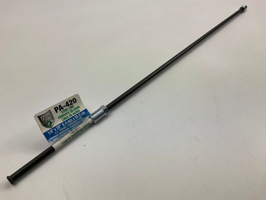 AGS PA-420 PVF Coated Steel Brake Line: 20'' Long, 1/4'' Diameter, Universal