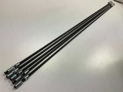 (5) AGS PA440 Domestic Poly-Armour PVF Steel Brake Lines 1/4 X 40''
