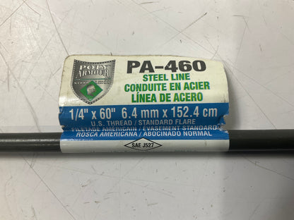 AGS PA460 Domestic Poly-Armour PVF Steel Brake Line 1/4'' X 60''