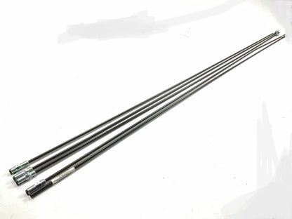 (5) AGS PA472 PVF Coated Steel Brake Lines, 72'' Long, 1/4'' Dia., 7/16'' Thread