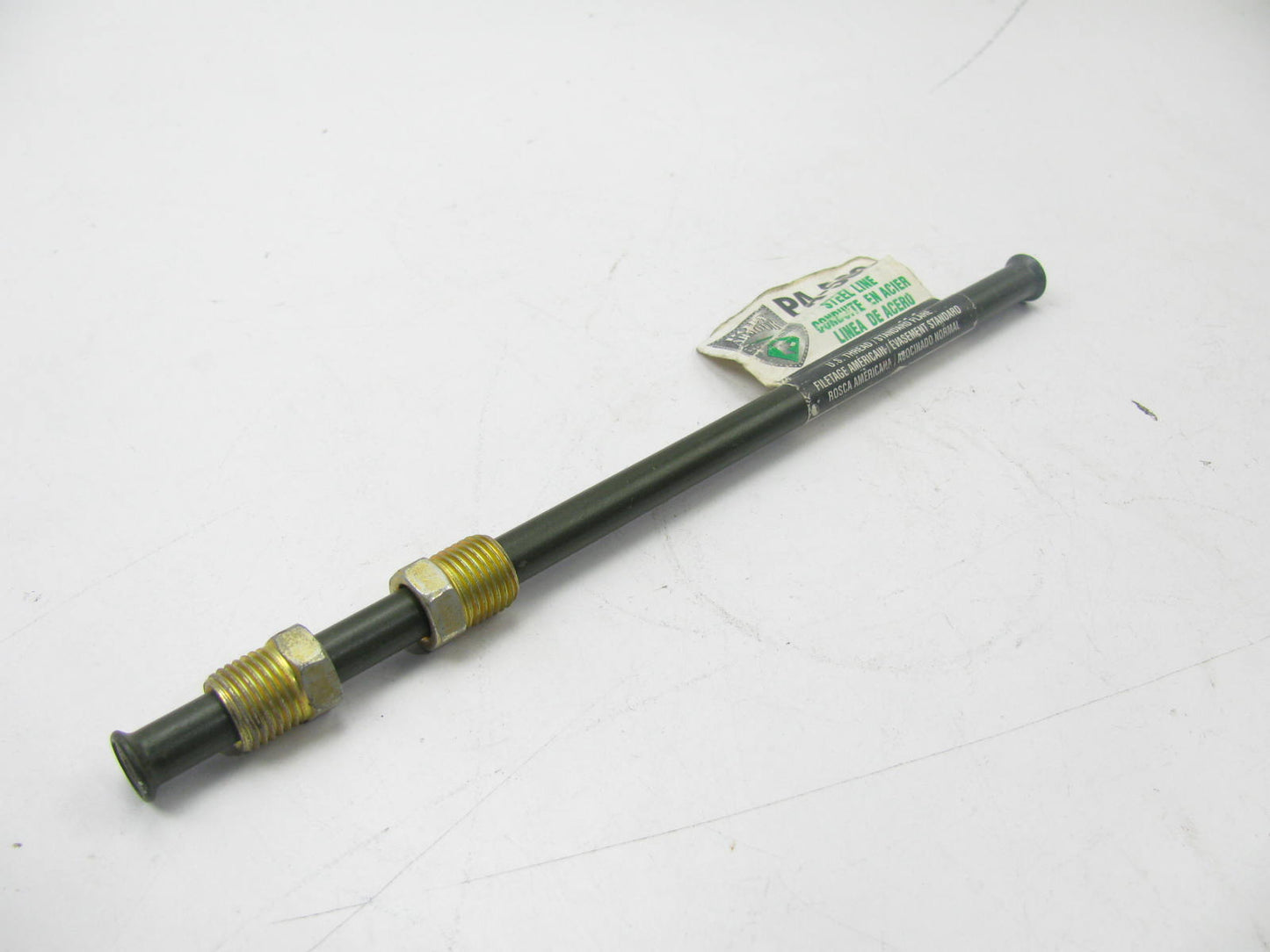 AGS PA-508 PVF Coated Steel Brake Line: 8'' Long, 5/16'' Diameter, Universal