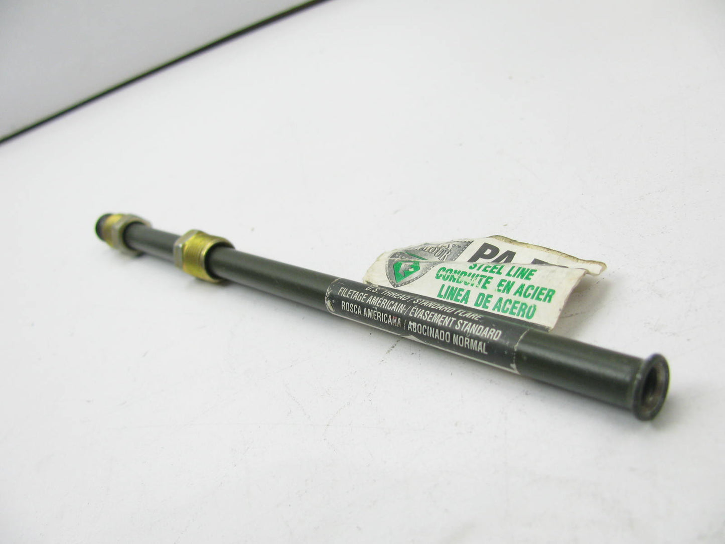 AGS PA-508 PVF Coated Steel Brake Line: 8'' Long, 5/16'' Diameter, Universal