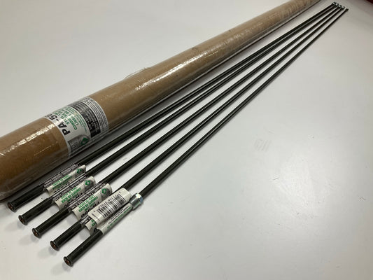 (5) AGS PA560 PVF Coated Steel Brake Lines 60'' Long, 5/16'' Diameter, 1/2'' Thread