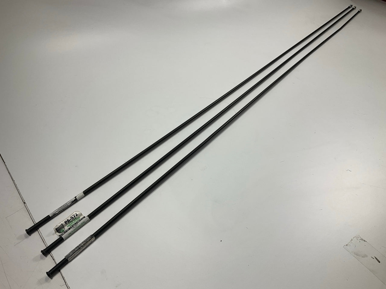 (3) AGS PA-572 PVF Coated Steel Brake Line: 72'' Long, 5/16'' Diameter, Universal Type 2