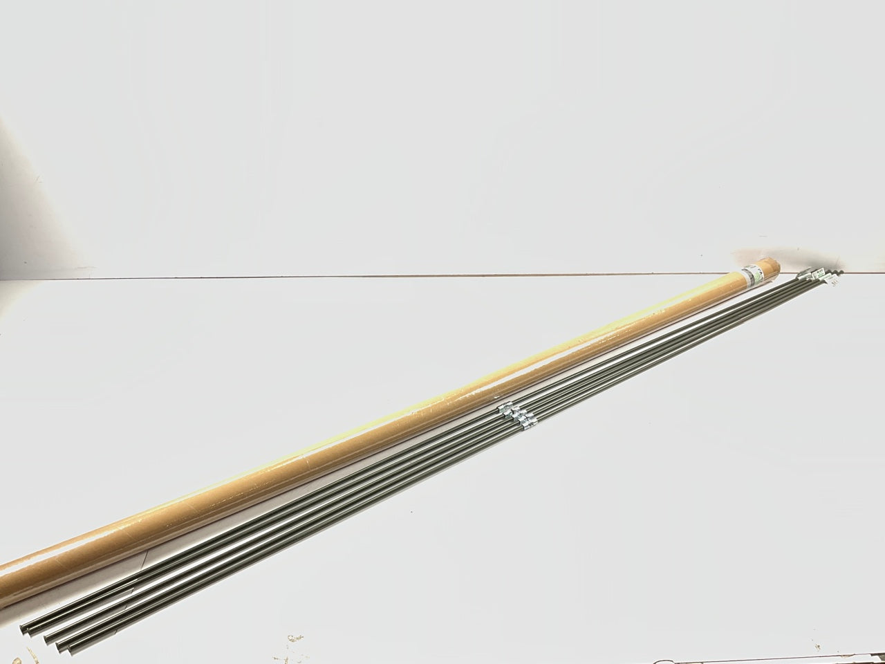 (5) AGS PA-572 PVF Coated Steel Brake Line: 72'' Long, 5/16'' Diameter, Universal