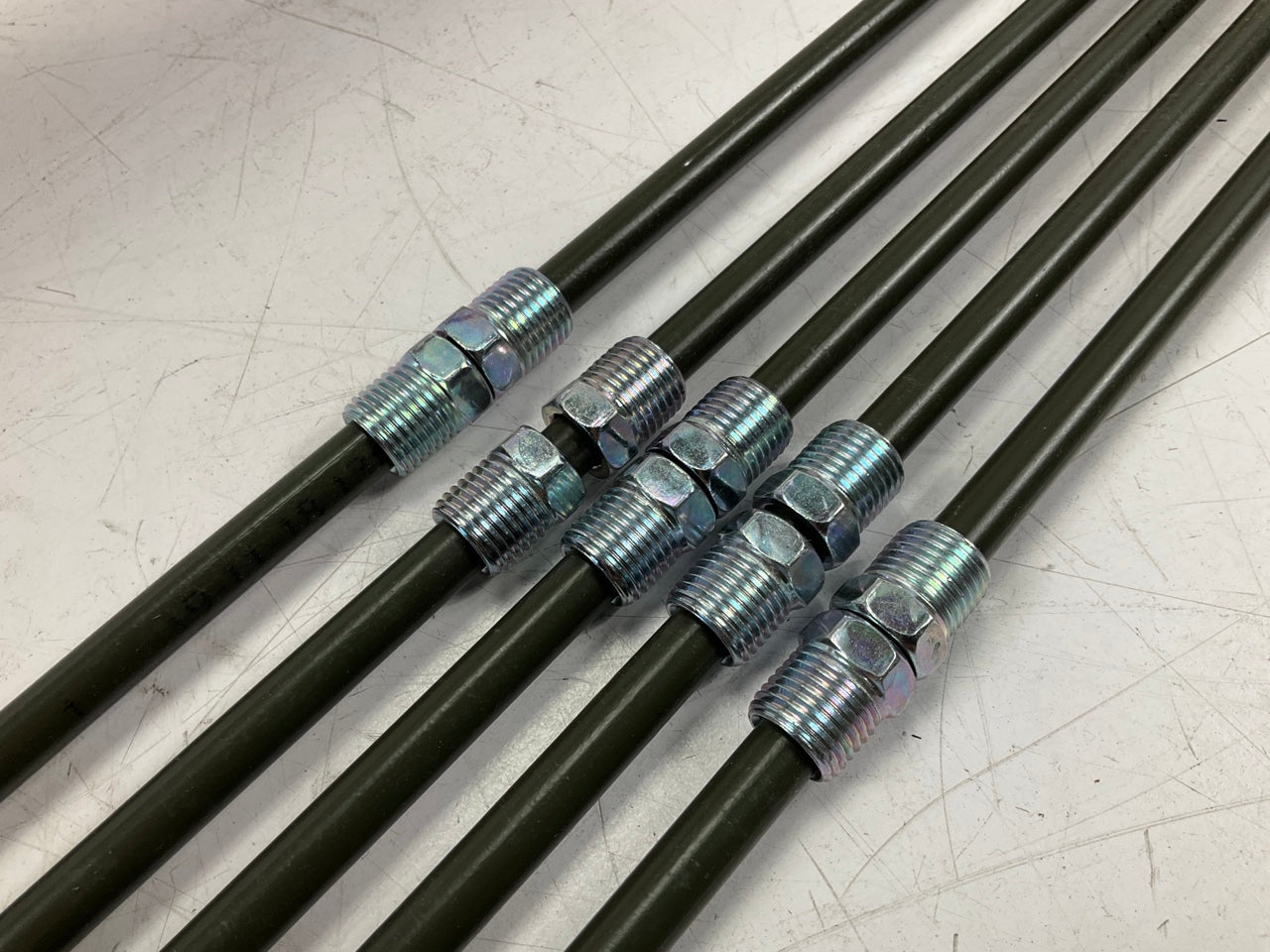 (5) AGS PA-572 PVF Coated Steel Brake Line: 72'' Long, 5/16'' Diameter, Universal