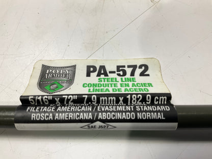 AGS PA-572 PVF Coated Steel Brake Line: 72'' Long, 5/16'' Diameter, Universal