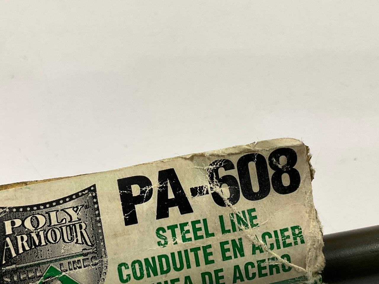 AGS PA-608 PVF Coated Steel Brake Line: 8'' Long, 3/8'' Diameter, Universal