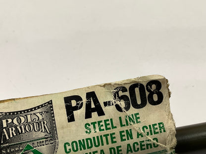 AGS PA-608 PVF Coated Steel Brake Line: 8'' Long, 3/8'' Diameter, Universal