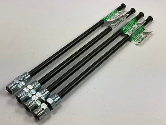 (4) AGS Poly-Armour PA612 Domestic PVF Steel Brake Line 3/8'' X 12''