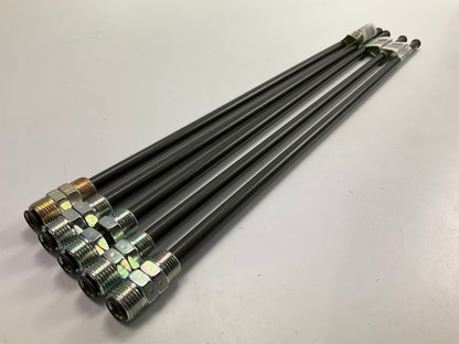 (5) AGS PA-620 PVF Coated Steel Brake Line: 20'' Long, 3/8'' Diameter, Universal