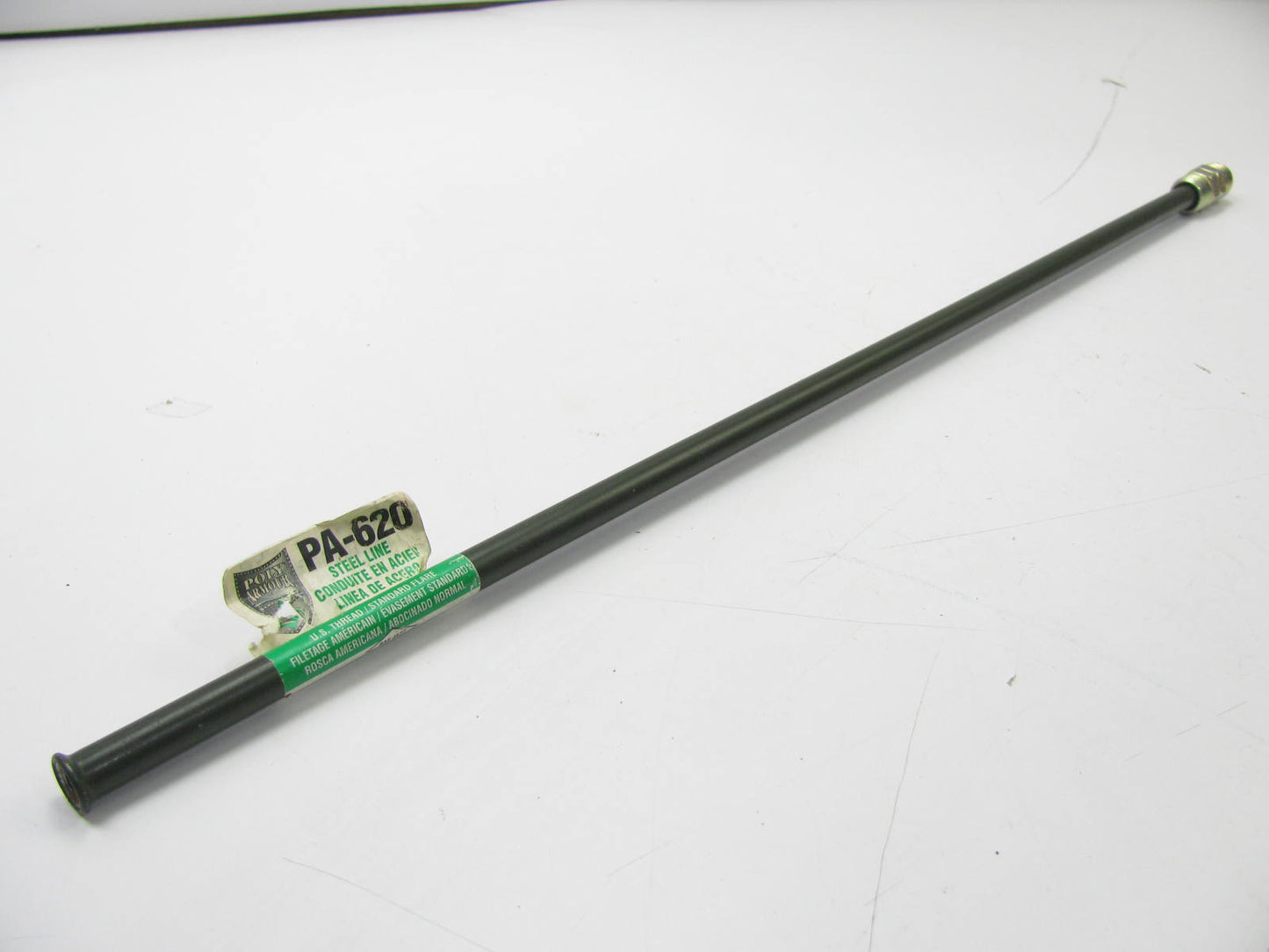 AGS PA-620 PVF Coated Steel Brake Line: 20'' Long, 3/8'' Diameter, Universal