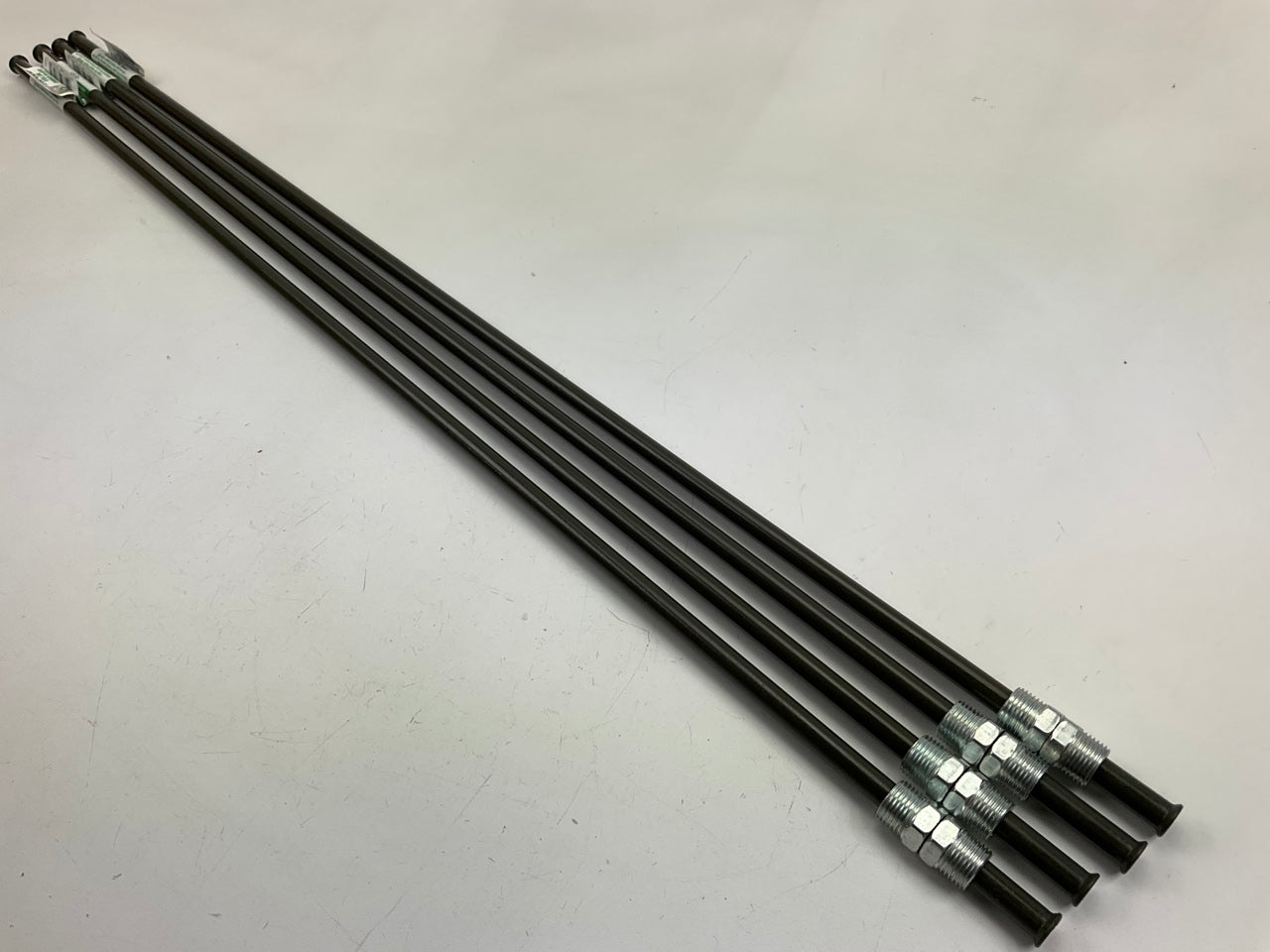 (4) AGS PA-630 PVF Coated Steel Brake Line: 30'' Long, 3/8'' Diameter, Universal
