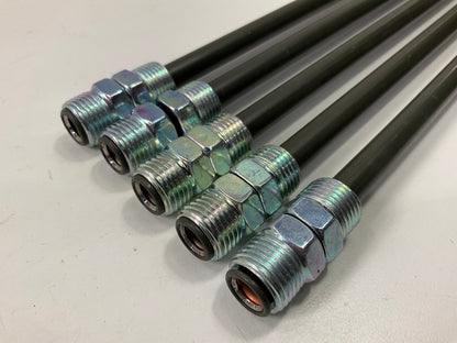 (5) AGS PA-630 PVF Coated Steel Brake Line: 30'' Long, 3/8'' Diameter, Universal