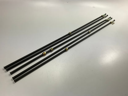 (5) AGS PA-640 PVF Coated Steel Brake Line: 40'' Long, 3/8'' Diameter, Universal