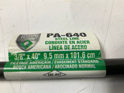 AGS PA-640 PVF Coated Steel Brake Line: 40'' Long, 3/8'' Diameter, Universal