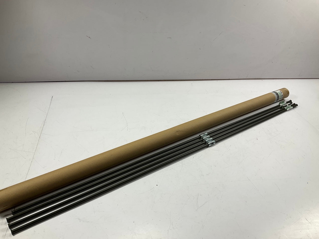 (4) AGS PA-651 PVF Coated Steel Brake Line: 51'' Long, 3/8'' Diameter, Universal