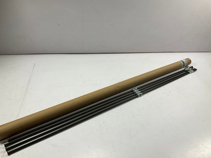 (4) AGS PA-651 PVF Coated Steel Brake Line: 51'' Long, 3/8'' Dia 5/8 - 18'' Thread