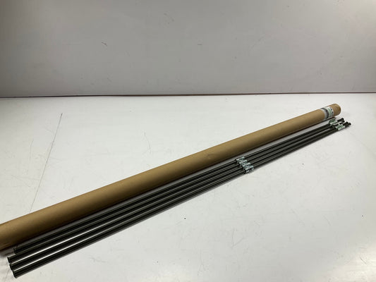 (4) AGS PA-651 PVF Coated Steel Brake Line: 51'' Long, 3/8'' Dia 5/8 - 18'' Thread