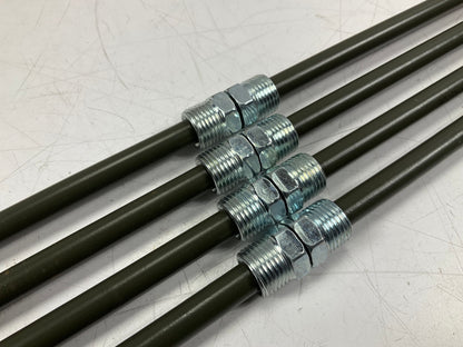 (4) AGS PA-651 PVF Coated Steel Brake Line: 51'' Long, 3/8'' Diameter, Universal