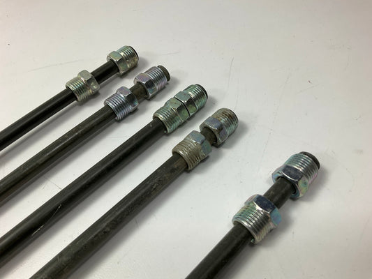 (5) AGS PA-651 PVF Coated Steel Brake Line: 51'' Long, 3/8'' Diameter, Universal