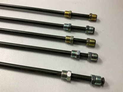 (5) AGS PA-660 PVF Coated Steel Brake Line: 60'' Long, 3/8'' Diameter, Universal