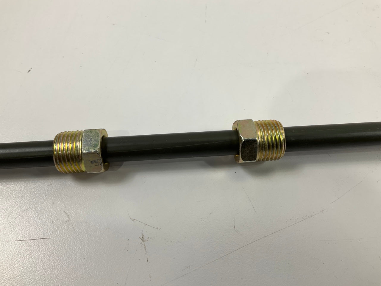 AGS PA-672 Poly-Armour PVF Coated Steel Brake Line: 72'' Long, 3/8'' Diameter