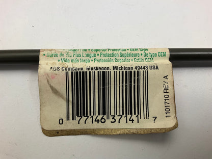 AGS PA-712 PVF Coated Steel Brake Line: 12'' Long, 6mm Diameter, Universal