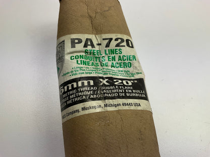 (5) AGS PA-720 For Toyota Brake Lines,  6mm X 20'',  M12 X 1mm Thread Fittings