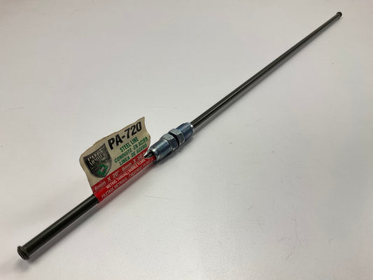 AGS PA720 PVF Coated Steel Brake Line: 20'' Long, 6mm Diameter, M12-1mm Thread
