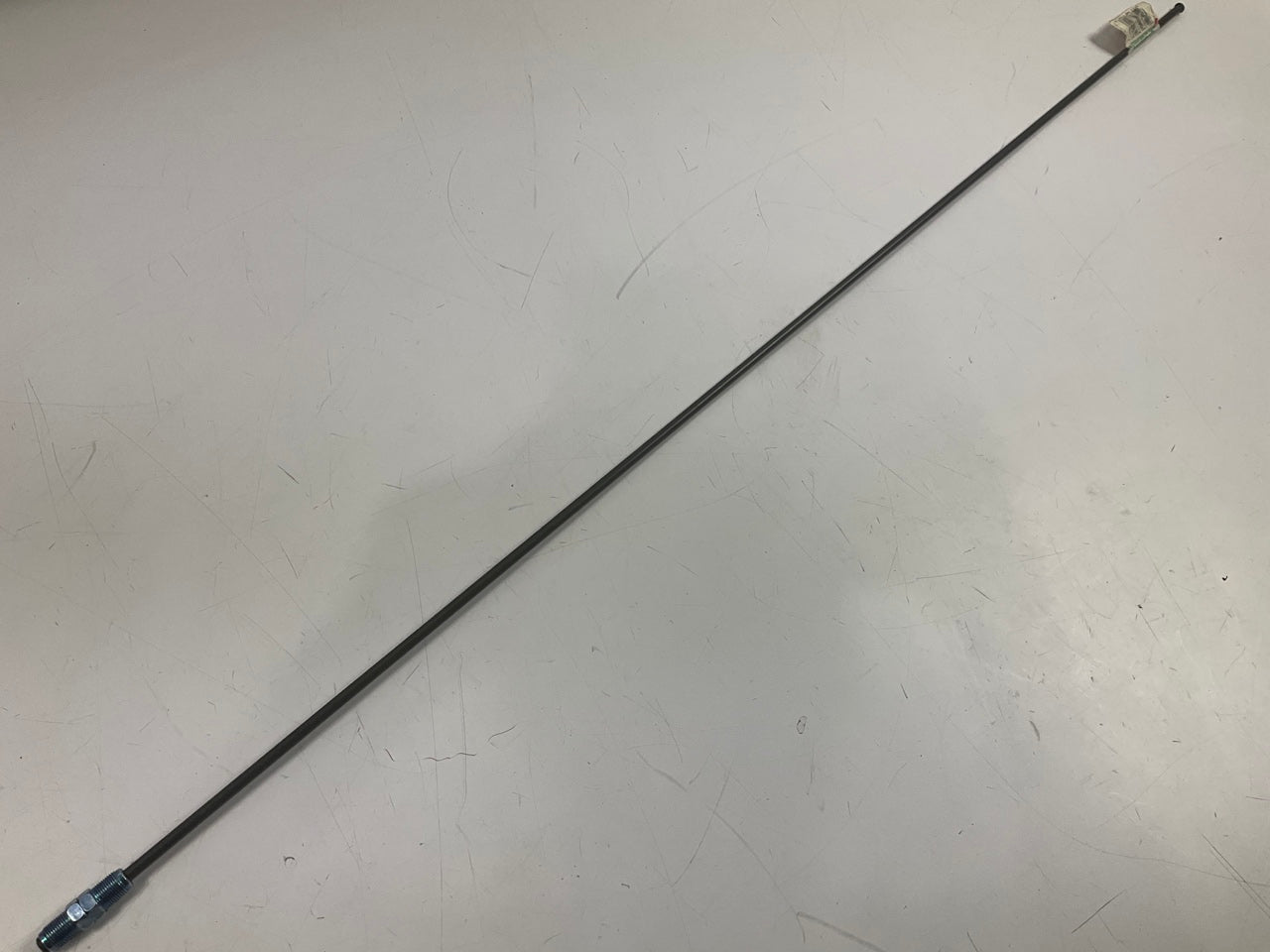 AGS PA-740 PVF Coated Steel Brake Line: 40'' Long, 6mm Diameter, M12x1.0 Thread