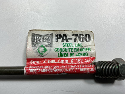 (20) AGS PA-760 PVF Coated Steel Brake Line: 60'' Long, 6mm Diameter, Universal