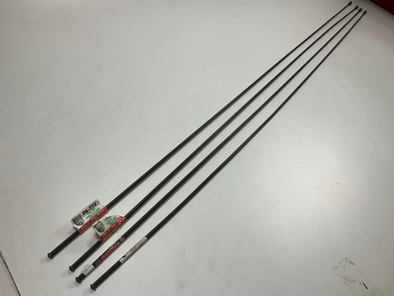 (4) AGS PA-772 PVF Coated Steel Brake Line: 72'' Long, 6mm Diameter, Universal