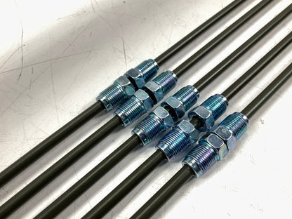(5) AGS PA-772 PVF Coated Steel Brake Line: 72'' Long, 6mm Diameter, Universal