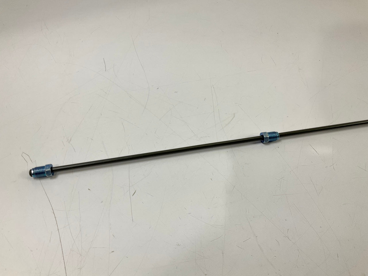 AGS PA-772 PVF Coated Steel Brake Line: 72'' Long, 6mm Dia, M12-1.0mm Thread
