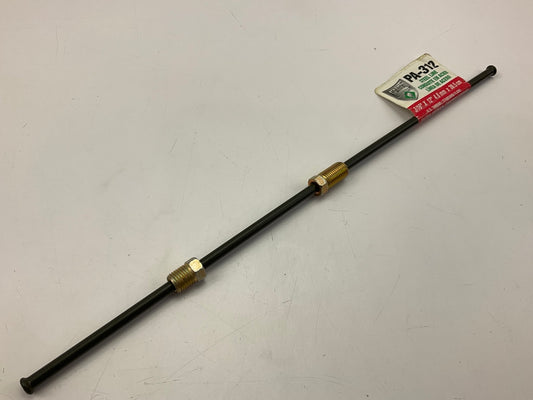 AGS PA312 - 3/8 - 24'' Thread Size Steel Brake Line: 12'' Long, 3/16'' Diameter