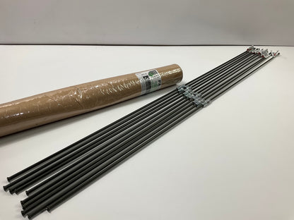 (10) AGS PA340 Brake Lines, (PVF), 3/16'' X 40'', 3/8 - 24 In Thread Size