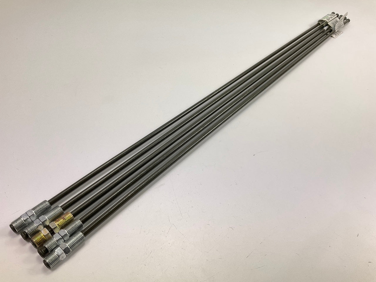 (5) AGS PA430 PVF Coated Steel Brake Lines: 30'' Long, 1/4'', 7/16'' Fittings
