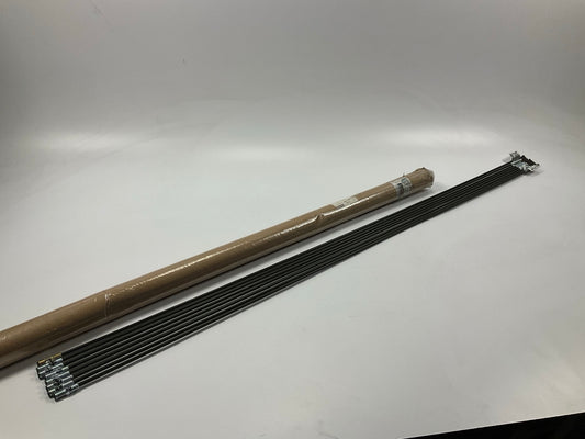 (8) AGS PA-460 Domestic Poly-Armour PVF Steel Brake Lines, 1/4'' X 60'', 7/16-24